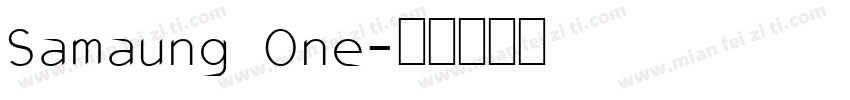 Samaung One字体转换
